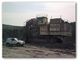 the team on site at a local surface coal mine.